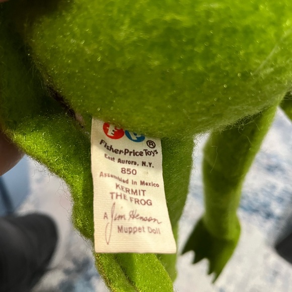 1976 Vintage 20" Fisher Price Kermit the Frog Plush Stuffed Toy #850 Jim Henson - Picture 7 of 8